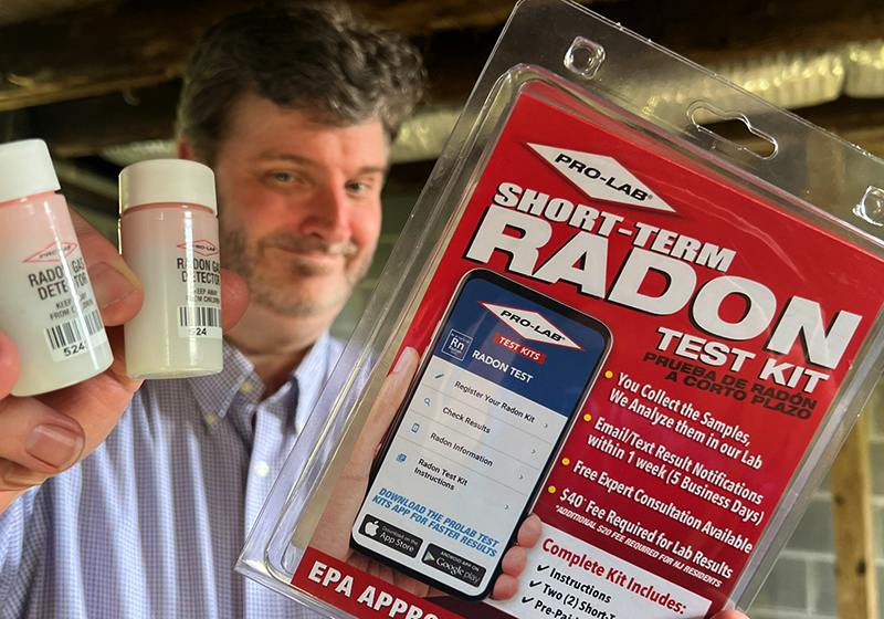 An easy to use radon test kit that you can do yourself with professional results.